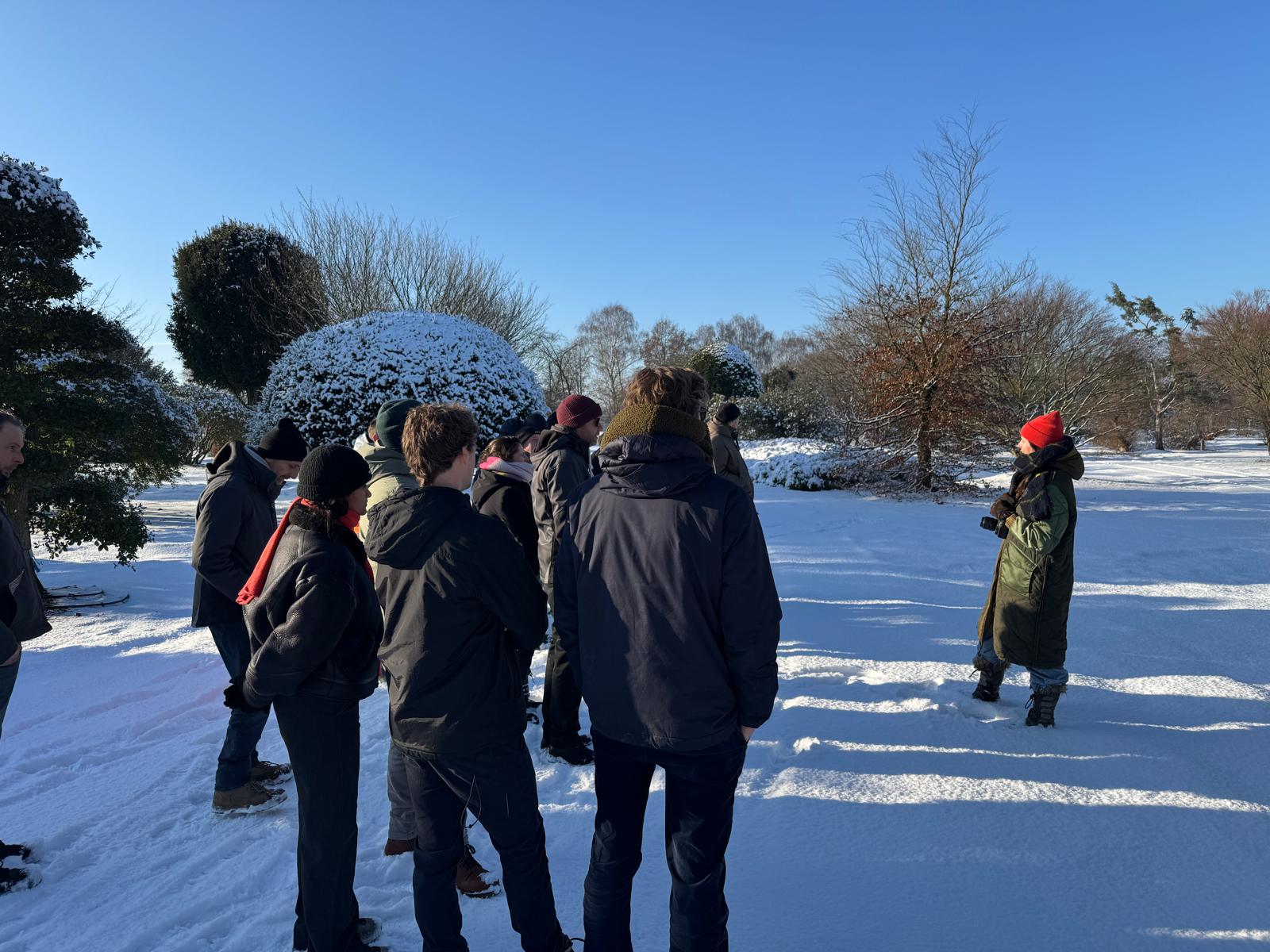 Team in de winter