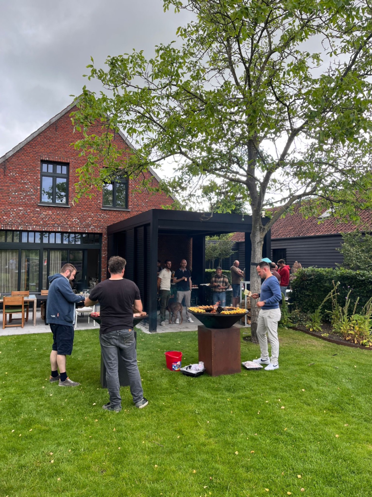 Vitalis-team op de BBQ